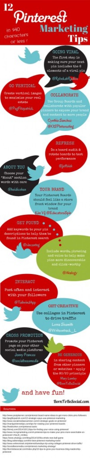 Tweetable Pinterest Marketing Tips from the Pros [Infographic] –  http://autopostpinterest.com/