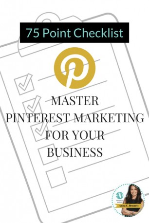 75 point checklist for mastering Pinterest to drive traffic and sales